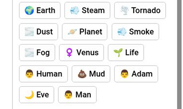 Man element created in Infinite Craft after combining Adam and Earth